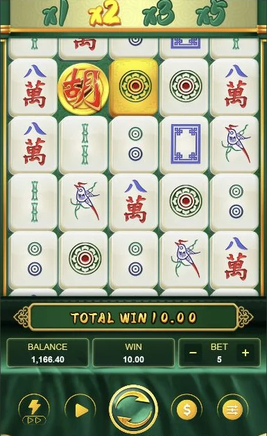 Mahjong Plus – The cascade result shows the ×2 Win Multiplier and total winnings.