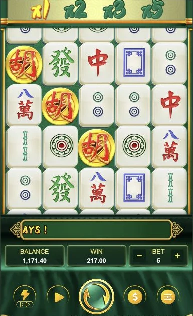 Mahjong Plus – Three Hu symbols on the reels trigger Free Spins.